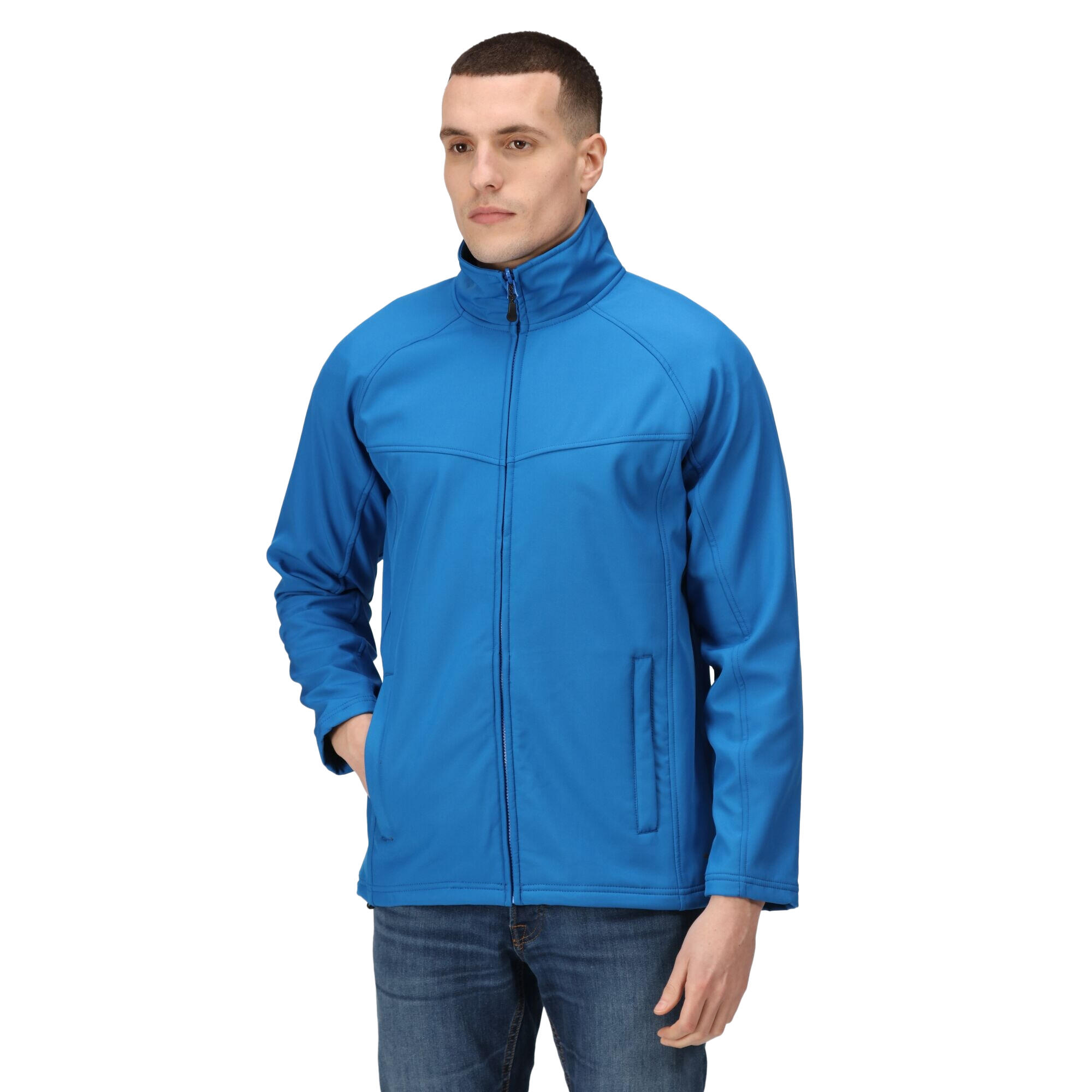 Uproar Giacca Leggera Softshell AntiVento Uomo Regatta Blu Oxford 3/4