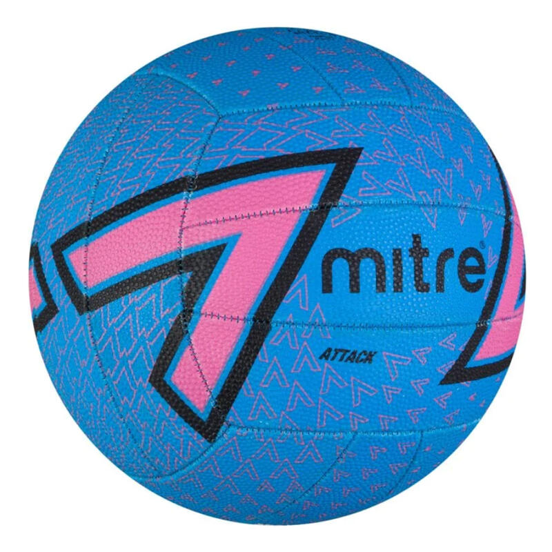 Ballon de netball ATTACK (Bleu / Rose / Noir)