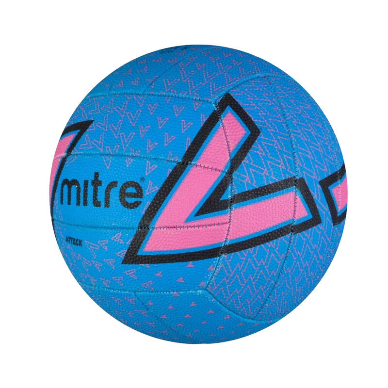 Ballon de netball ATTACK (Bleu / Rose / Noir)