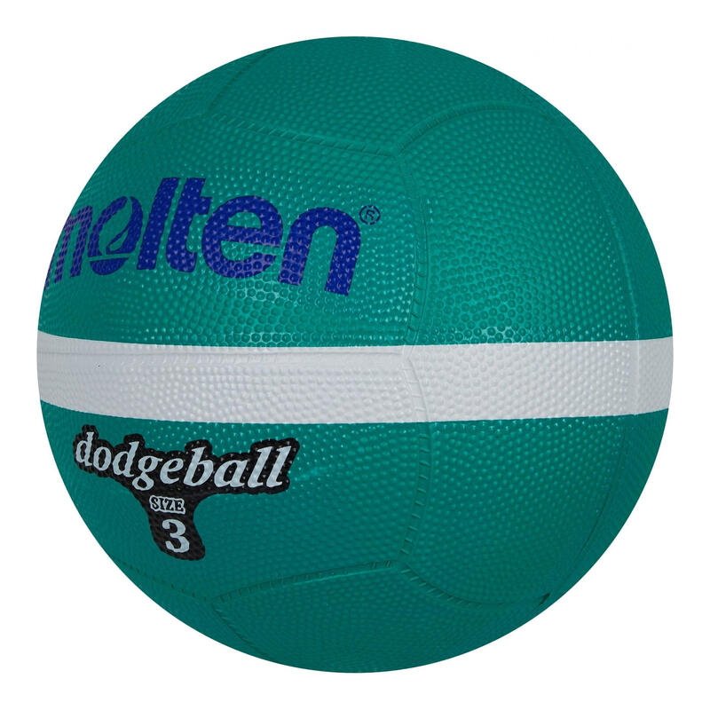 Ballon de dodgeball LD3G (Vert foncé / Blanc)