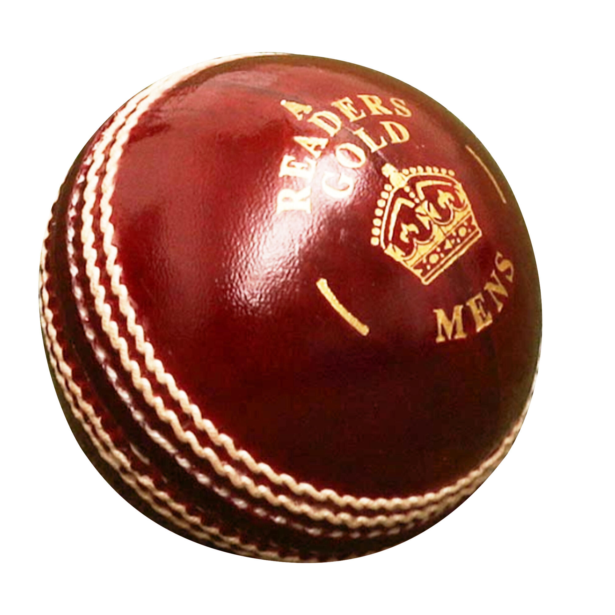 Mens Gold A Leather Cricket Ball (Red) 2/3
