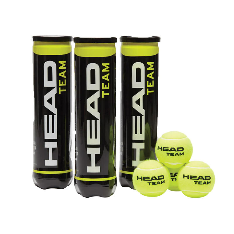 Balles de tennis TEAM (Vert)