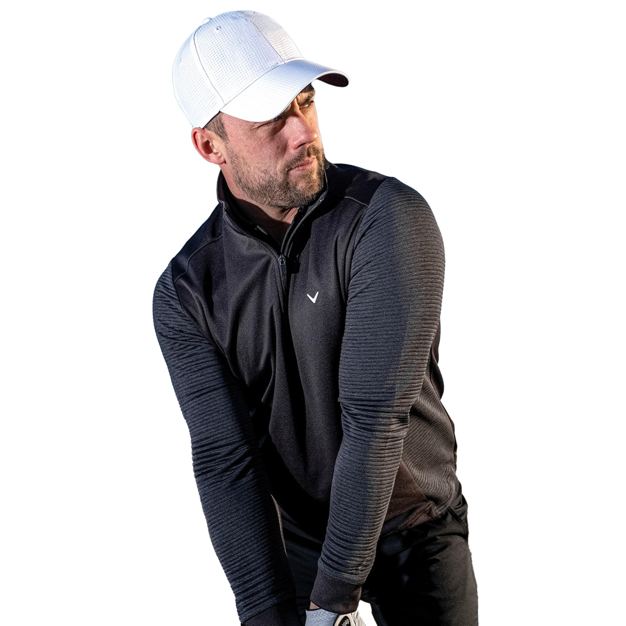 Unisex Adult Front Crest Cap (White) 3/3