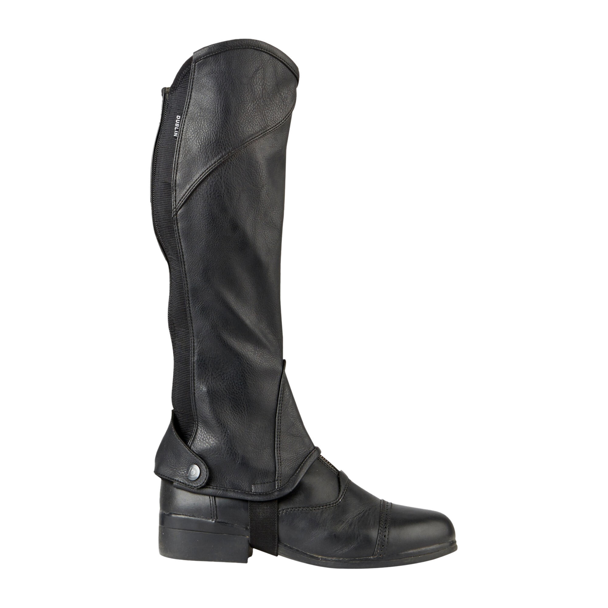 Unisex Stretch Fit Half Chaps (Black) 2/4