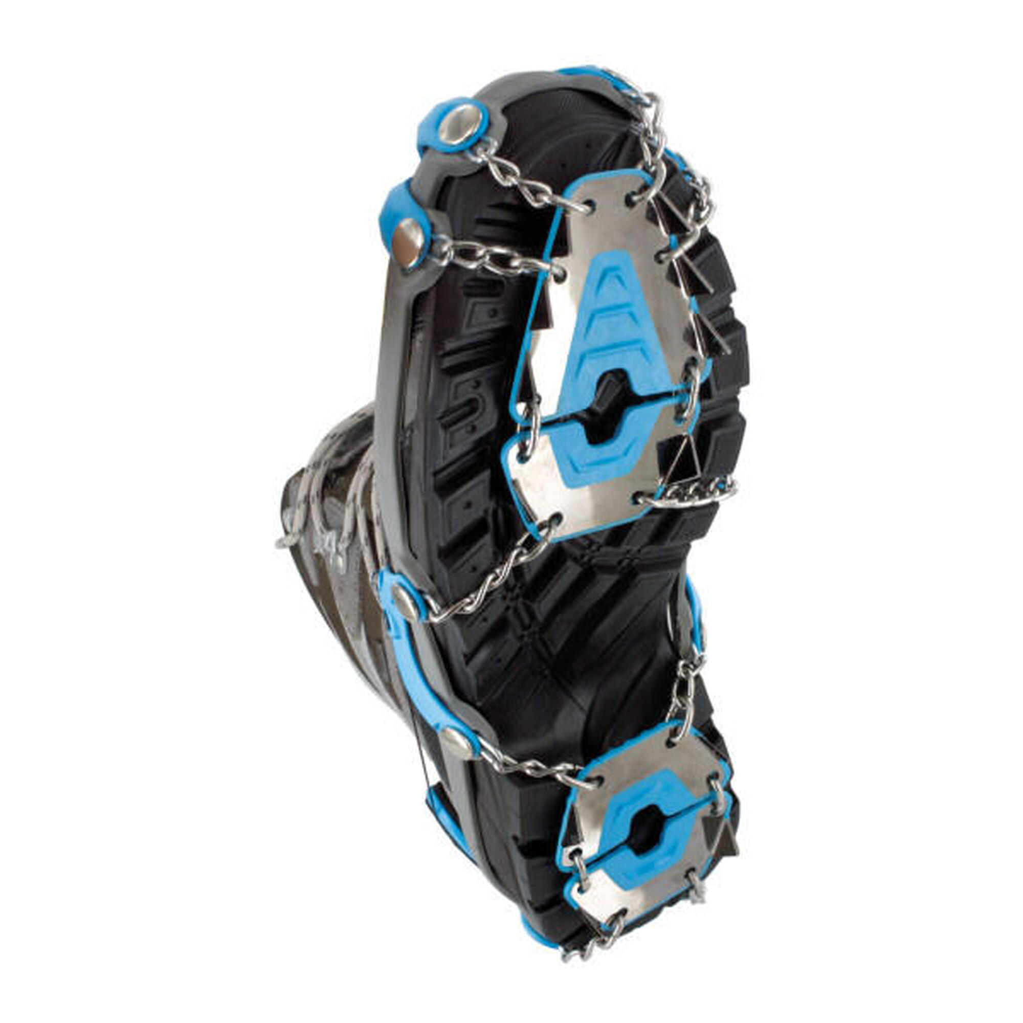 Yaktrax Crampones de invierno ligeros con puntas de acero y cierre ajustable M