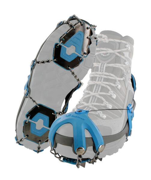 YAKTRAX Ramponi antiscivolo per l'escursionismo invernale con sistema di bloccaggio