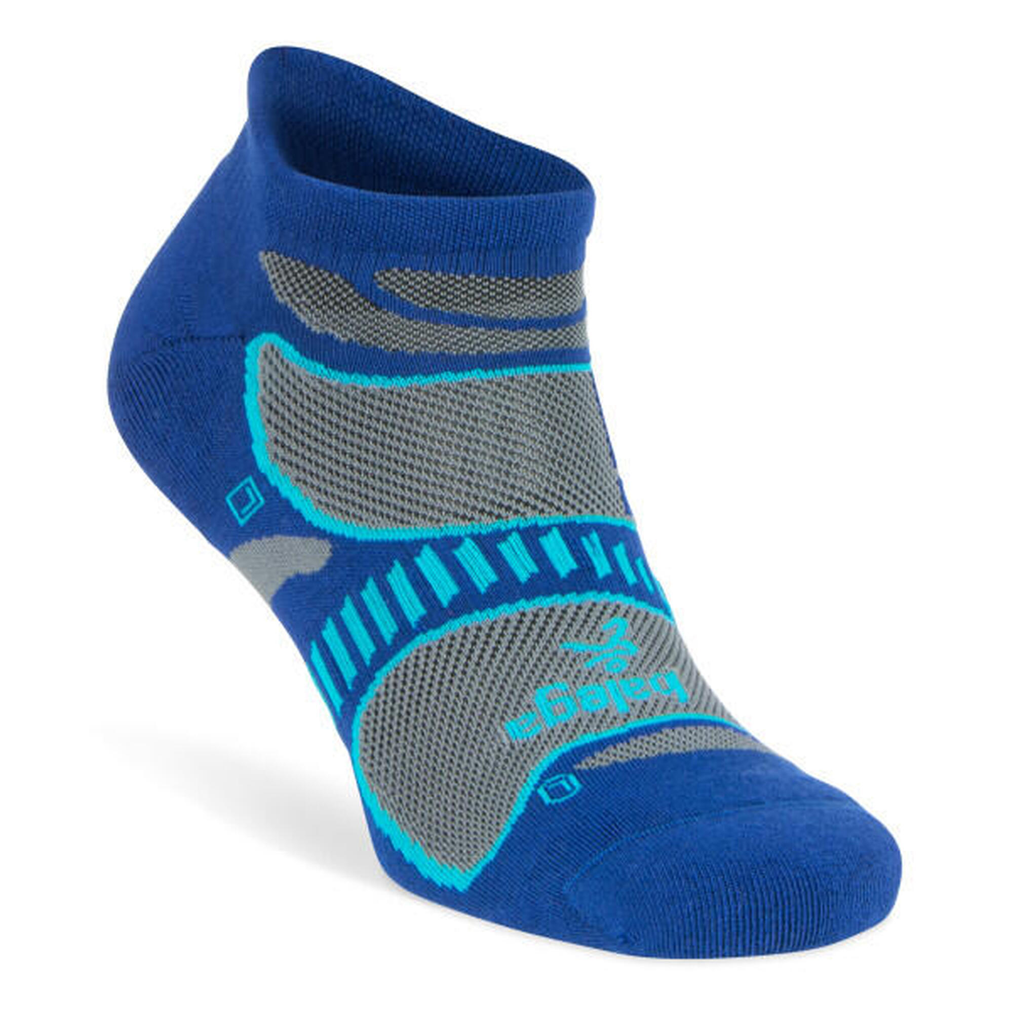 Balega Balega Chaussettes de course à pied ultralégères pour homme et femme Unisexe, Noir, T-Grand