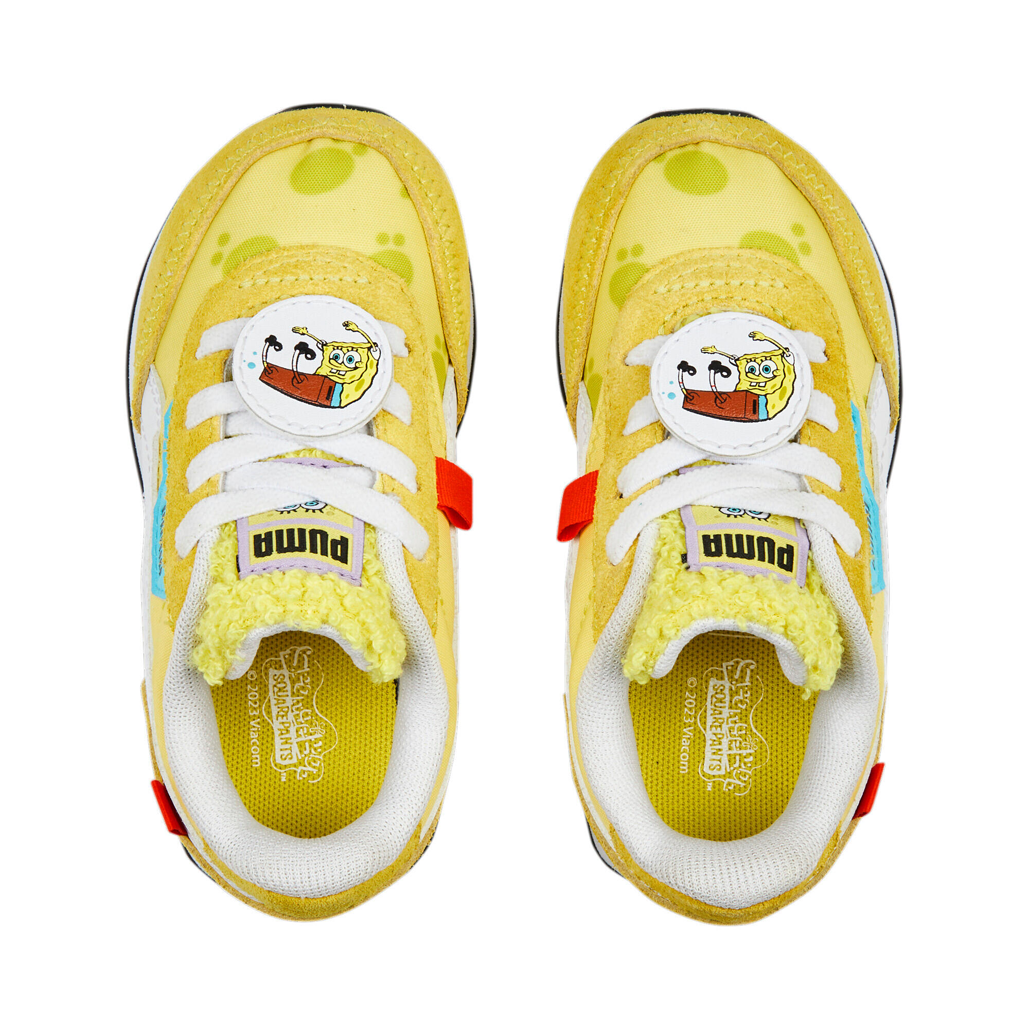 Puma Future Rider Spongebob Kids Yellow Trainers PUMA Decathlon