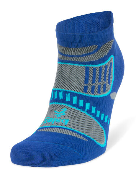 Balega Ultralight No Show Chaussettes De Sport - Cobalt / Gris Clair 5/5