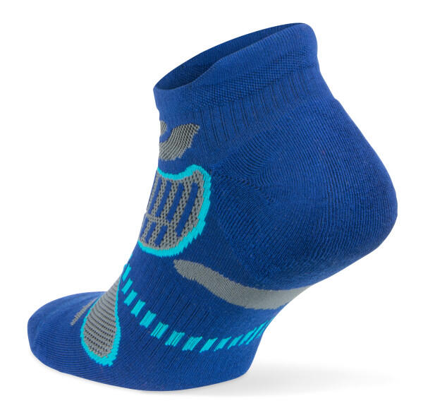 Balega Ultralight No Show Chaussettes De Sport - Cobalt / Gris Clair 2/5