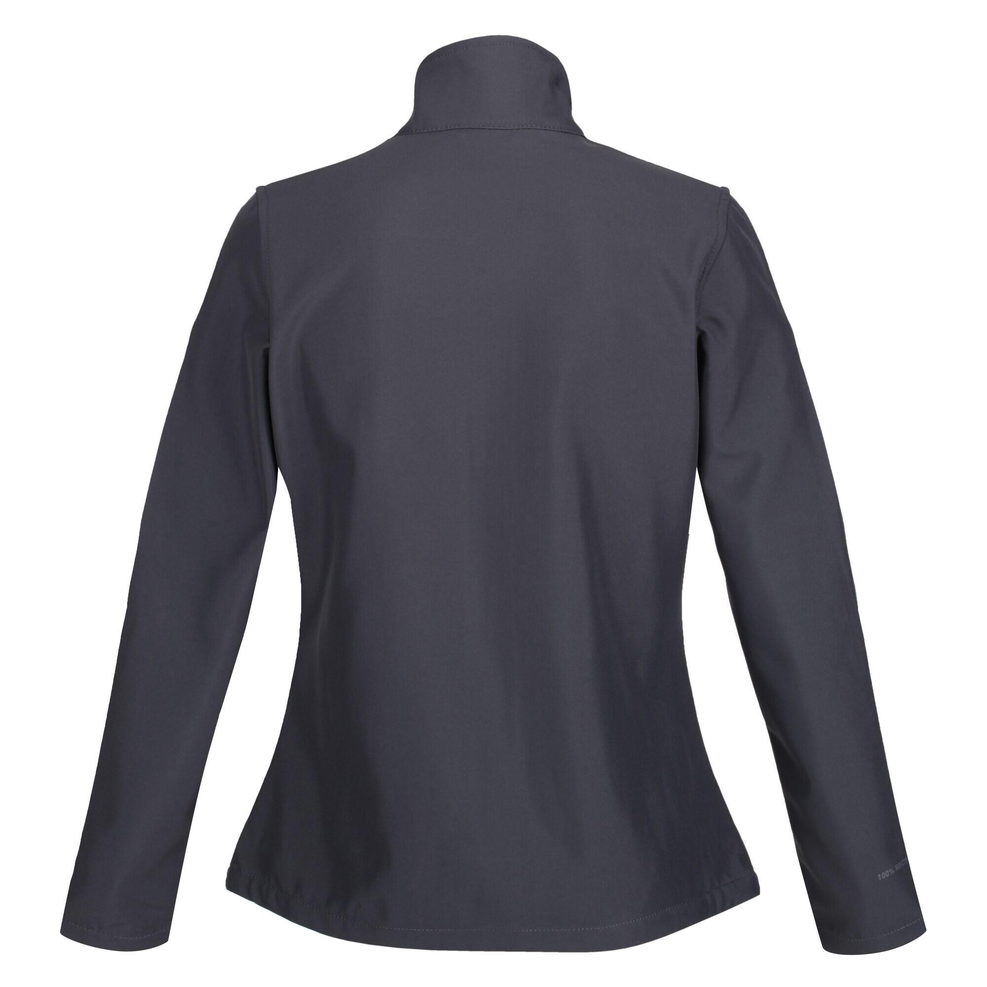 Womens/Ladies Honestly Made Softshell Jacket (Seal Grey) 2/4