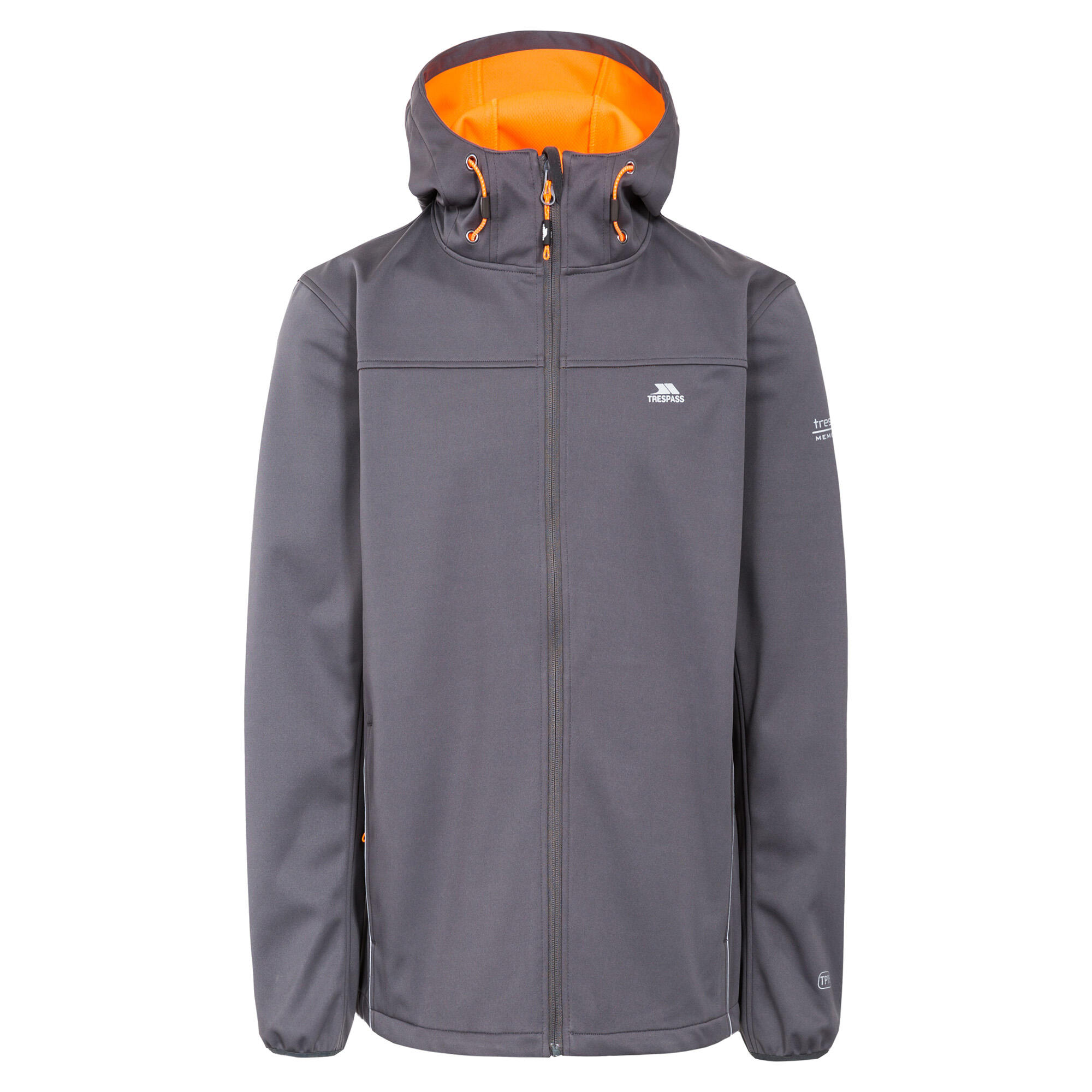 TRESPASS Zeek Giacca Softshell Impermeabile Uomo Trespass Grigio