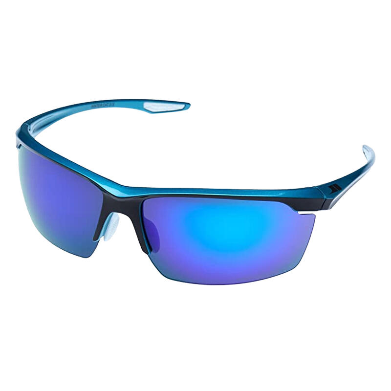 Unisex Hinter Sonnenbrille mit blauen Spiegelgläsern Damen und Herren Blau