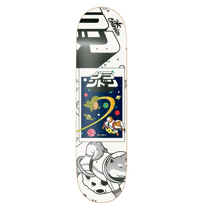 Unisex skateboard deck Crandon van Bestial Wolf Shibadzilla Ruimte