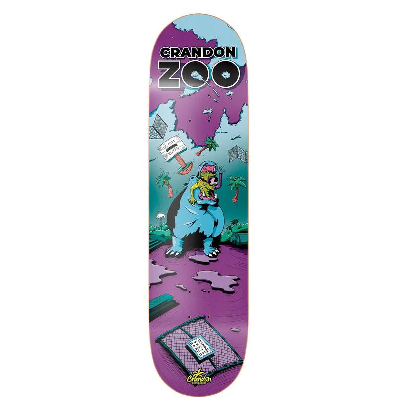 Unisex skateboard deck Crandon van Bestial Wolf Zoo Hippo