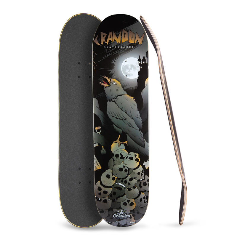 Plateau de skateboard unisexe Crandon par Bestial Wolf Raven Tales Raven