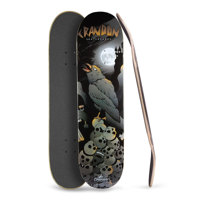 Unisex skateboard deck Crandon van Bestial Wolf Raven Tales Raven