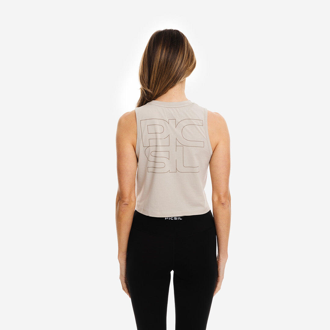 Dames sportshirt Crop Top Flow van Picsil PICSIL SPORT 3/6