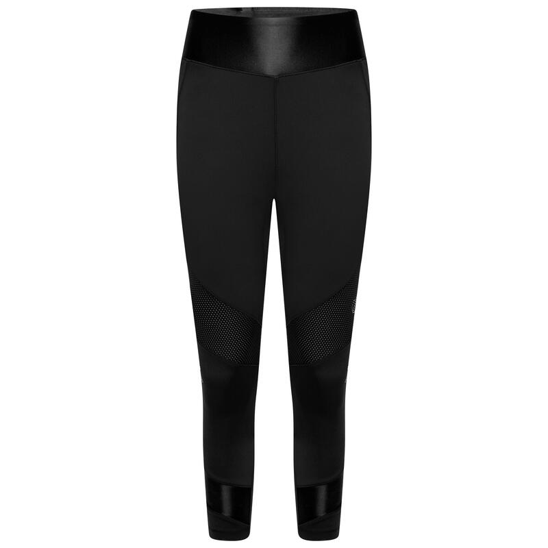 Dames Born To Shine gerecycleerde lichtgewicht 3/4 legging (Zwart)