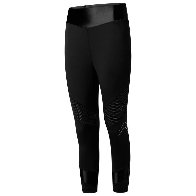 Dames Born To Shine gerecycleerde lichtgewicht 3/4 legging (Zwart)