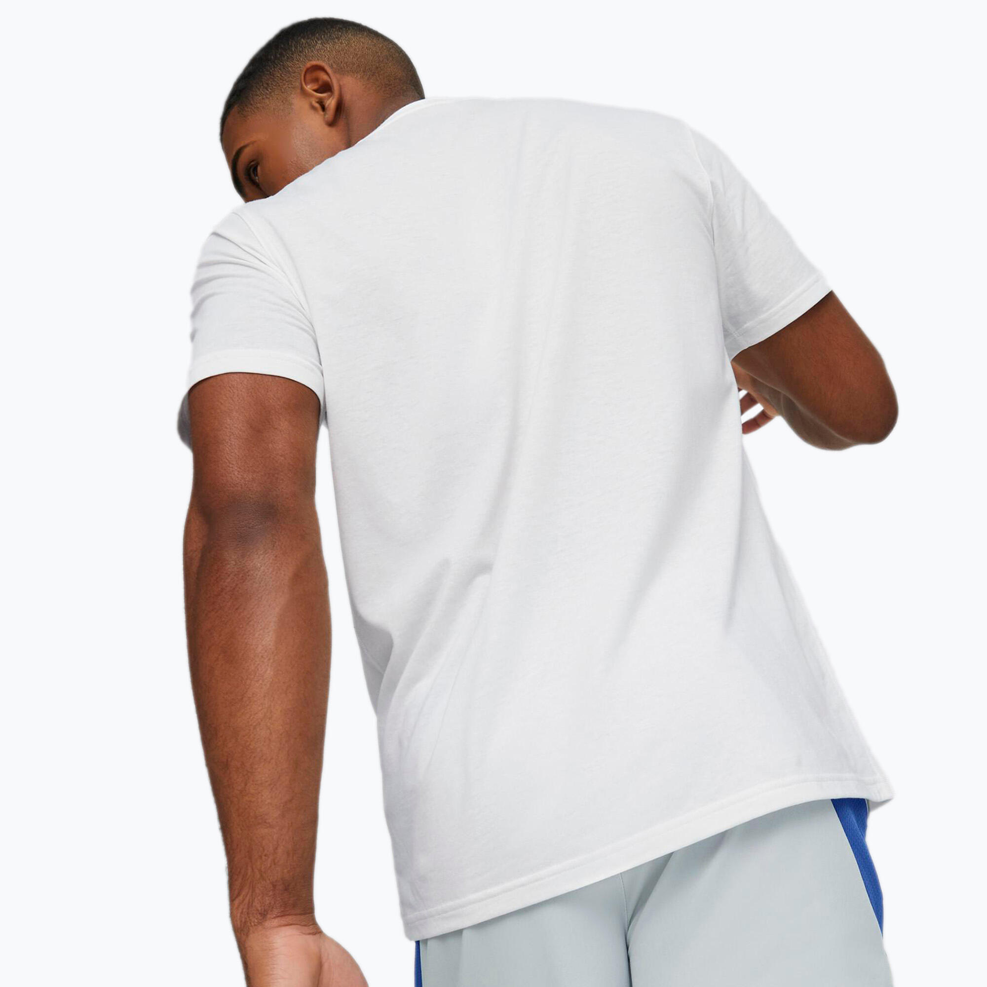T-shirt à manches courtes homme Puma Graphic Tr Blanc 3/5
