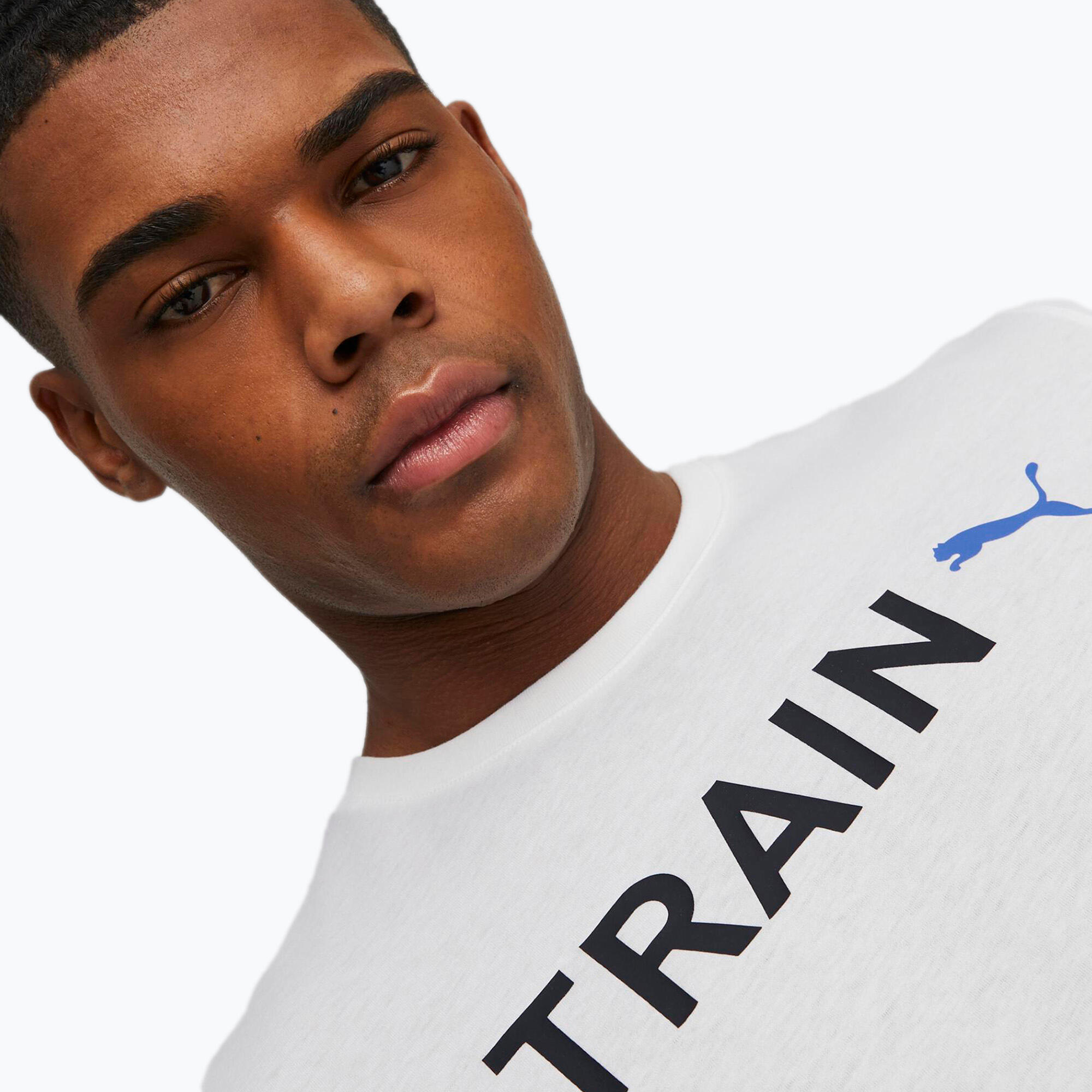 T-shirt à manches courtes homme Puma Graphic Tr Blanc 4/5