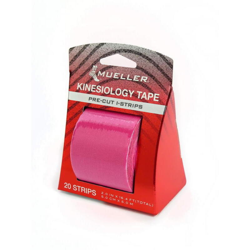 Kinesiology Tape - Pre-Cut I-Strips, Pink (1 roll)