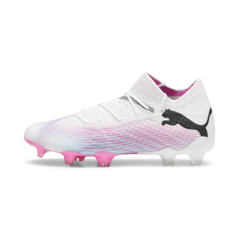 Scarpe da calcio FUTURE 7 ULTIMATE FG/AG da donna PUMA White Black Poison Pink