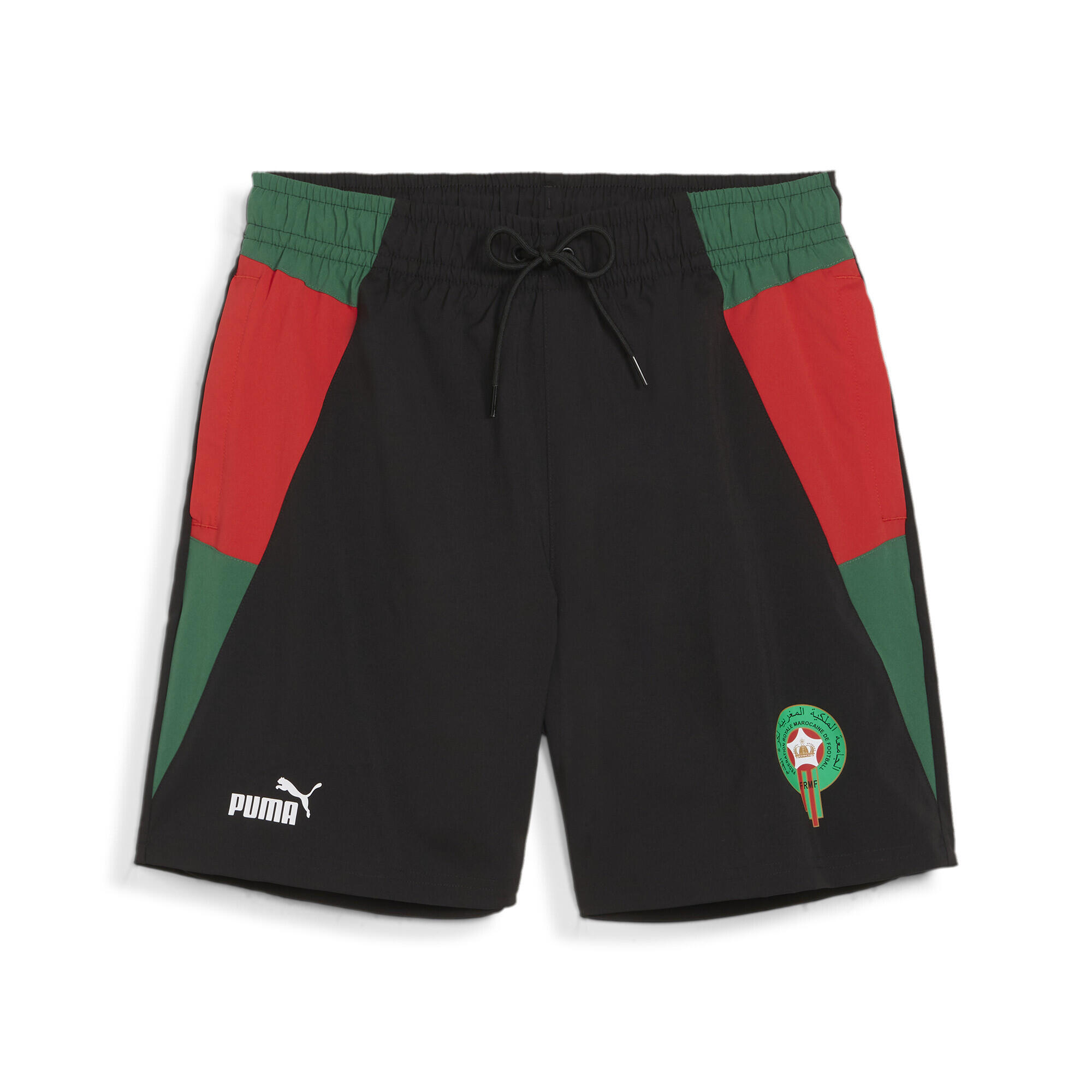 Geweven FRMF voetbalshort voor heren PUMA Black Vine For All Time Red Green 1/7