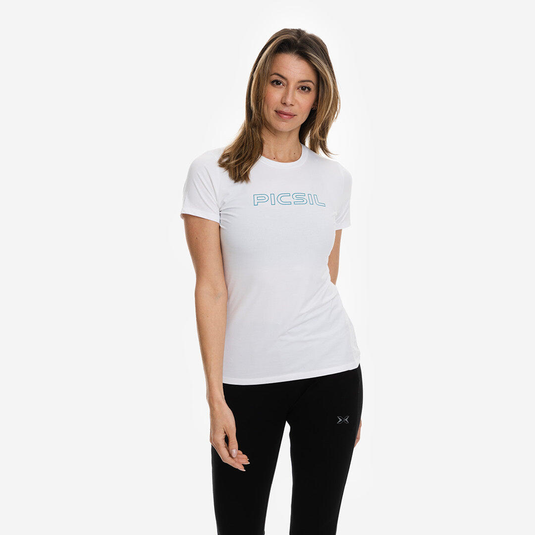 Picsil - T-shirt De Sport Picsil Pour Femme Picsil Sport - T-shirt Manches Courtes - Blanc - 42 M/l - Decathlon