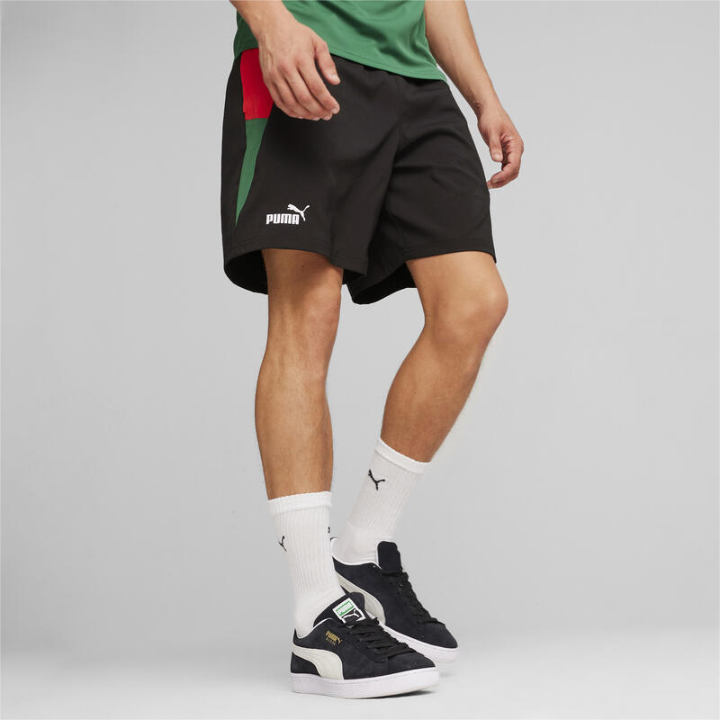 Short de football tissé Maroc PUMA Black Vine For All Time Red Green