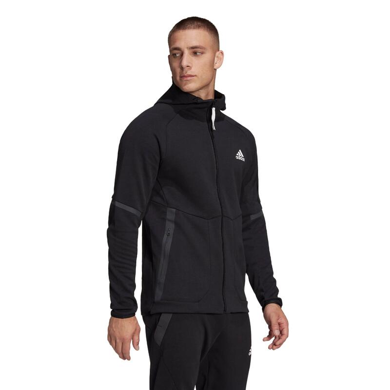 VESTE ZIPPÉE A CAPUCHE ADIDAS NOIR