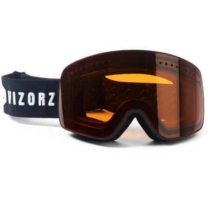 Vizorz Lunettes de ski avec écran orange - Avec étui rigide