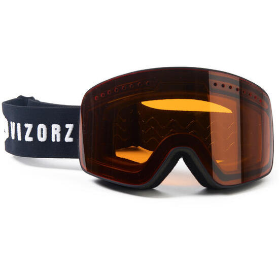 Vizorz Lunettes de ski avec écran orange - Avec étui rigide