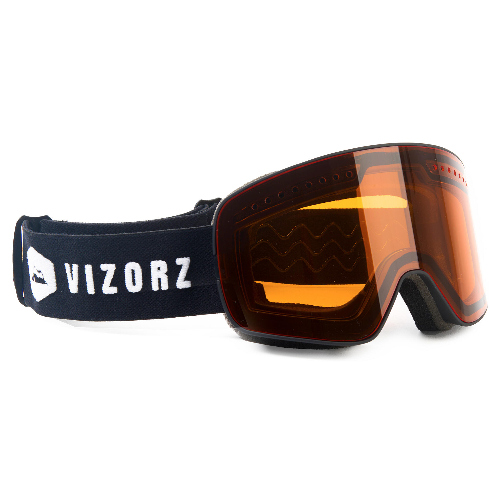 Vizorz Lunettes de ski avec écran orange - Avec étui rigide 2/5