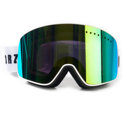 Vizorz Lunettes de ski avec écran gris/or - Avec étui rigide