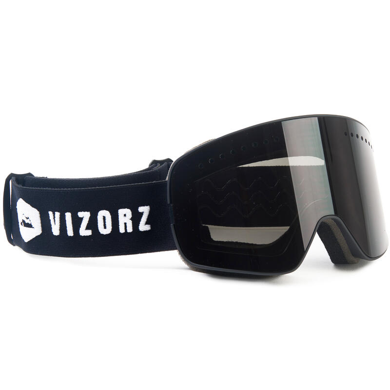 Vizorz Lunettes de ski avec écran noir - Avec étui rigide