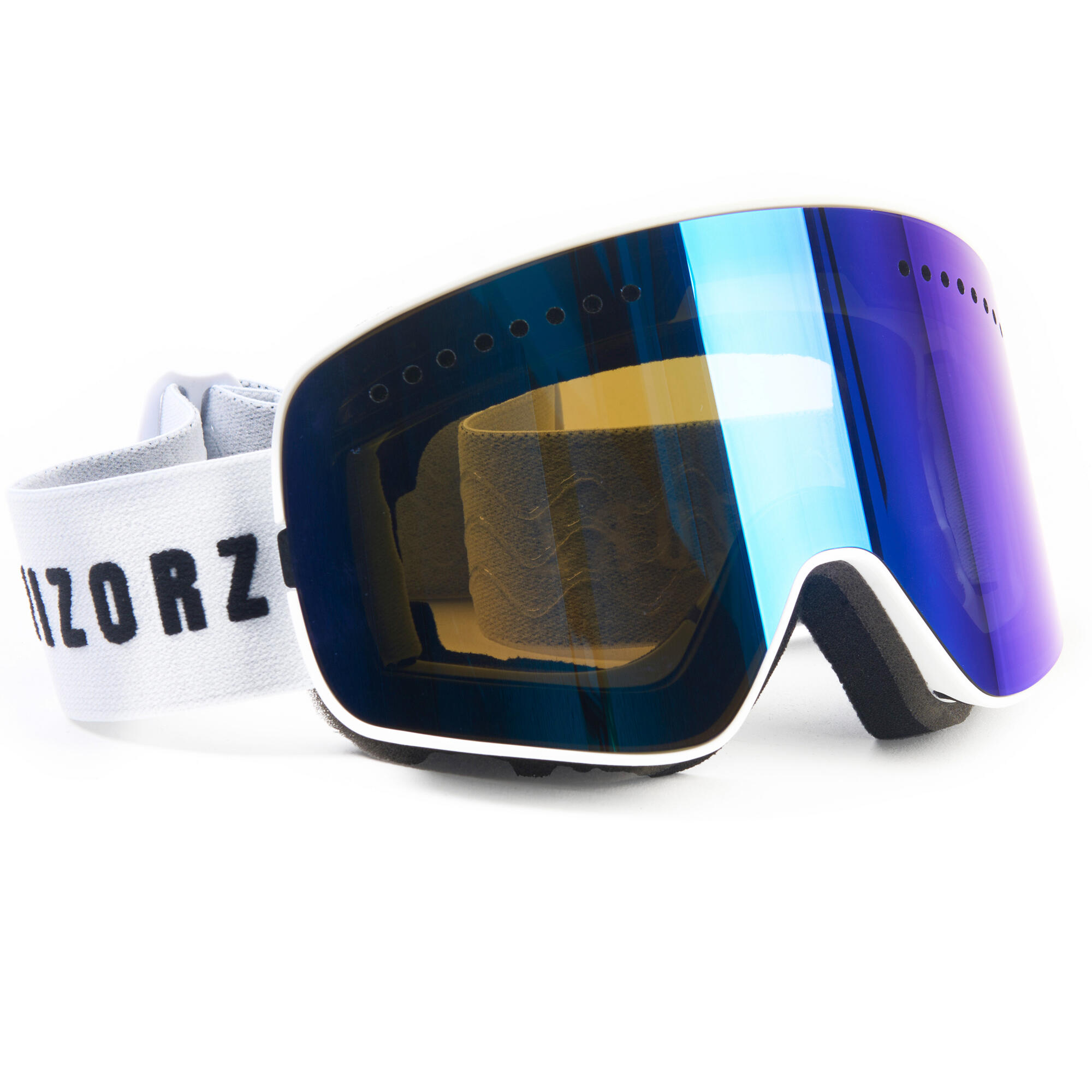 Vizorz Lunettes de ski avec écran gris/bleu - Avec étui rigide 2/6
