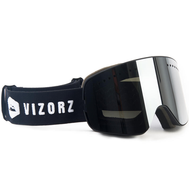 Vizorz Skibril met Zilver vizier - Inclusief hardcase en opberghoes