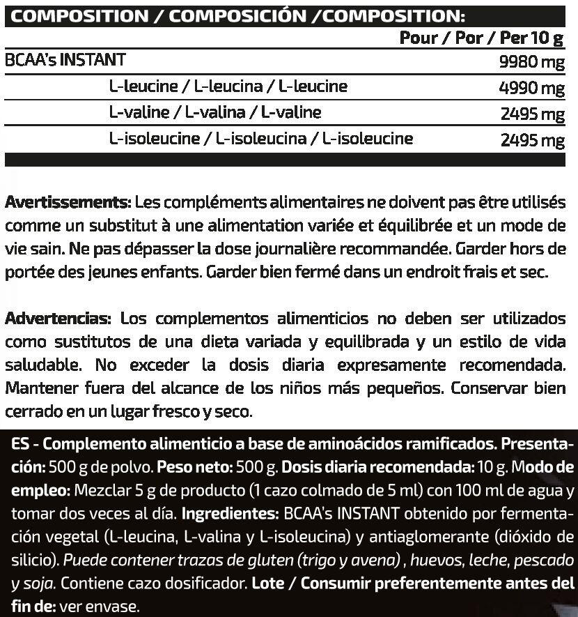 BCAAs 2:1:1 - 500g IO.Genix 2/3