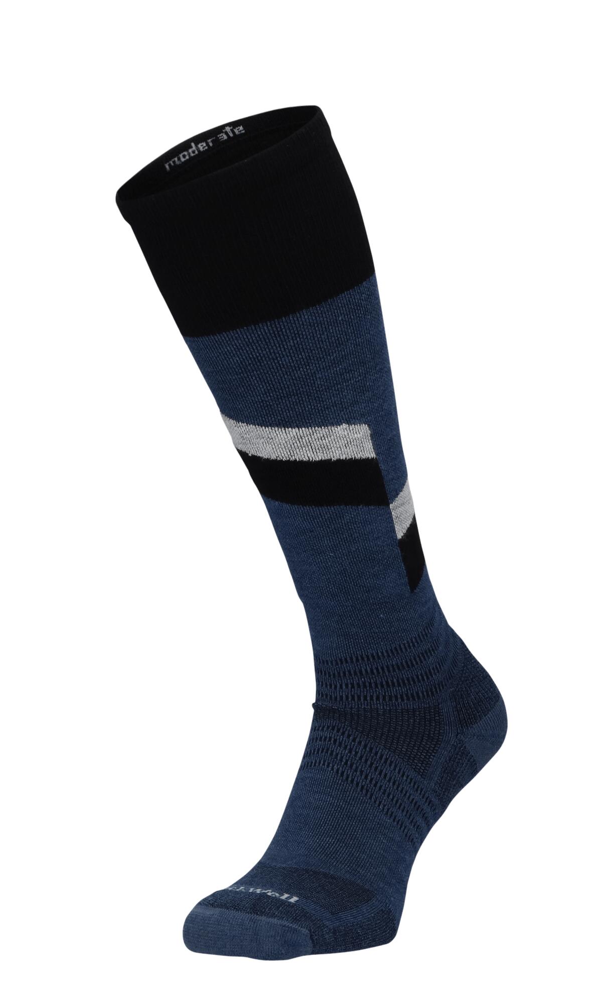 Sockwell Skisokken Steep Medium Heren Blauw 1/4