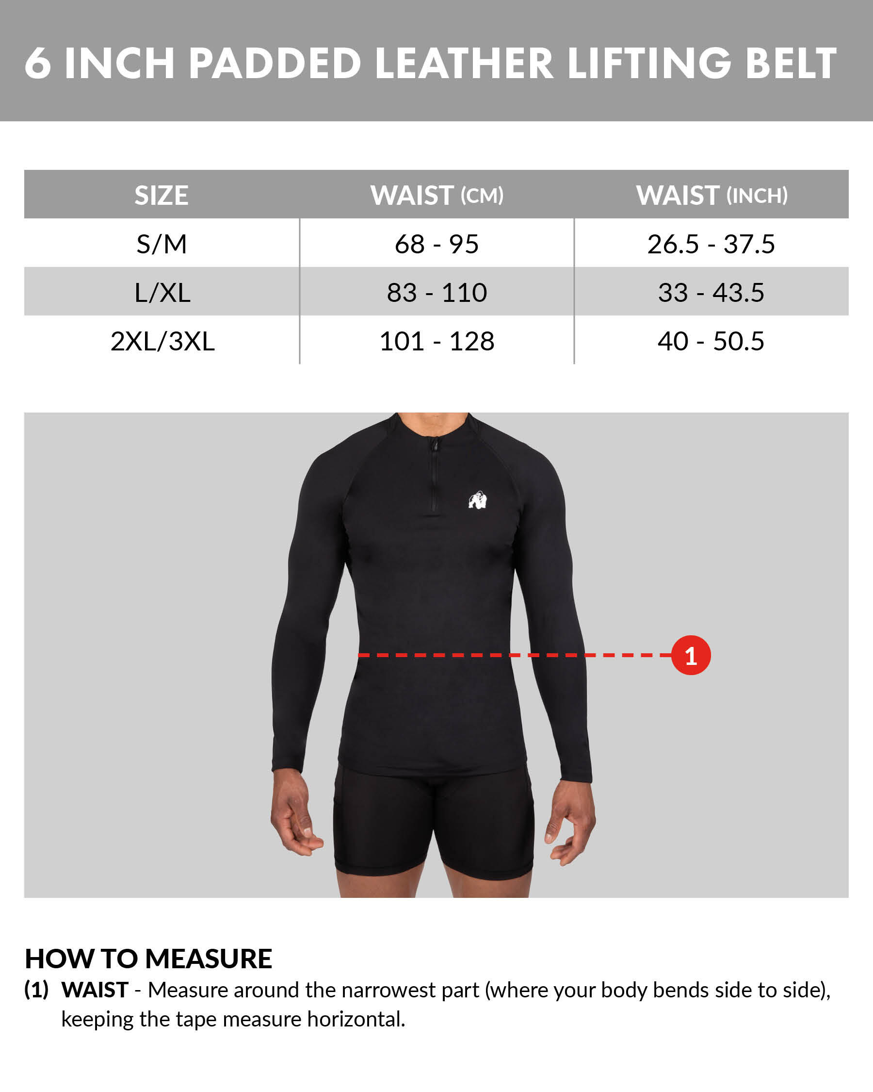 Gepolsterter 6-Zoll-Lederhebergürtel- Schwarz/Gold 6/6