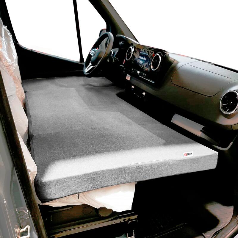 Lit de camping avant à matelas pliant pour Mercedes Sprinter (+2018)