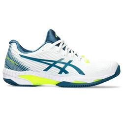 Chaussure tennis hommes Asics Solution Speed Ff 2 Clay White Restful Teal