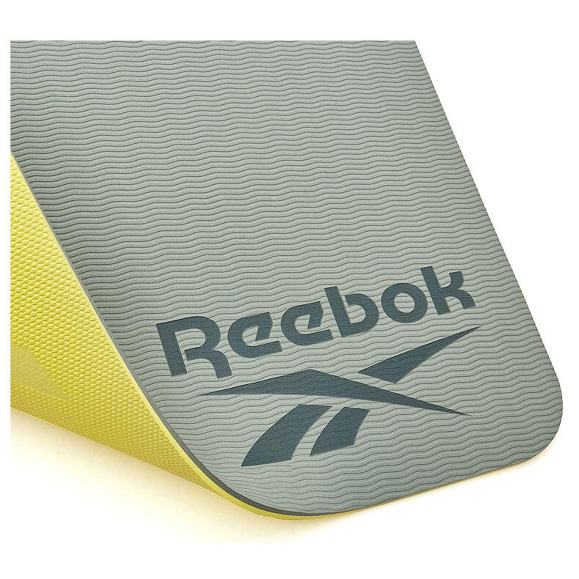 Tapis de Yoga Reebok double face - 6mm - Vert