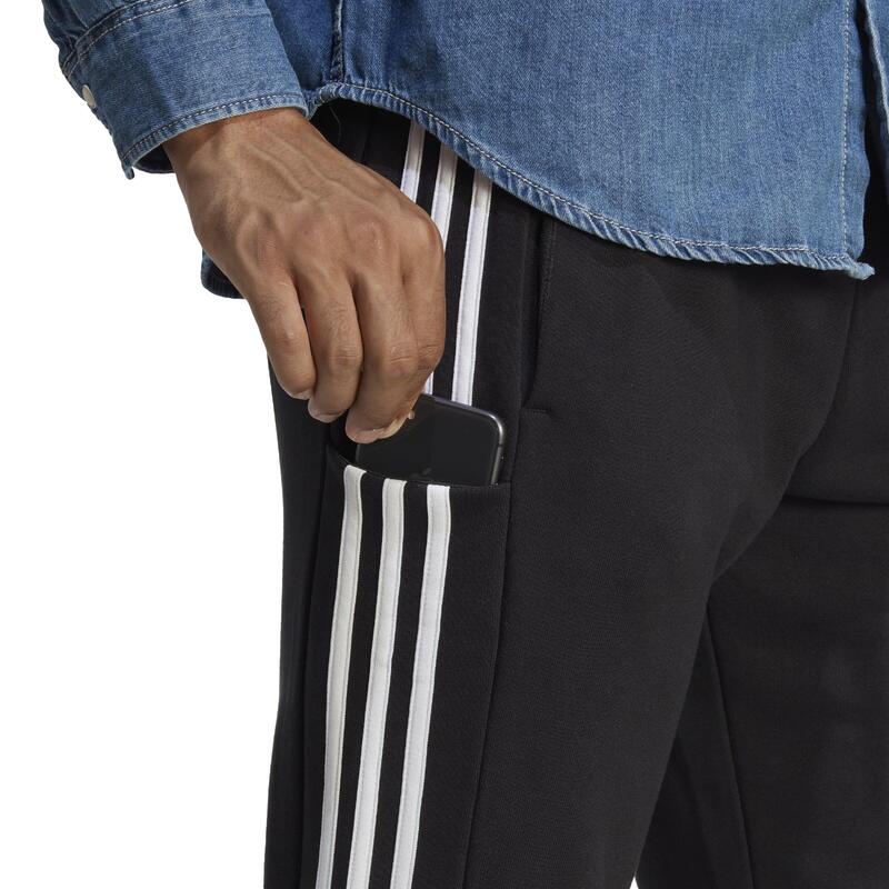 Kalhoty Essentials French Terry Tapered Cuff 3-Stripes