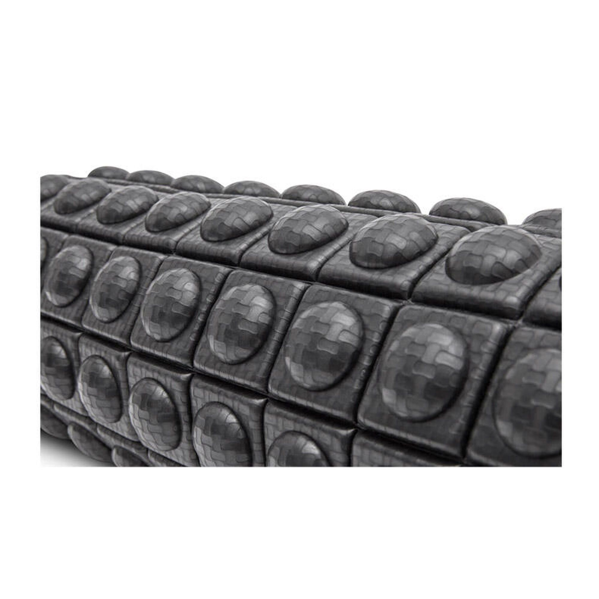 Getextureerde foam roller zwart 33cm