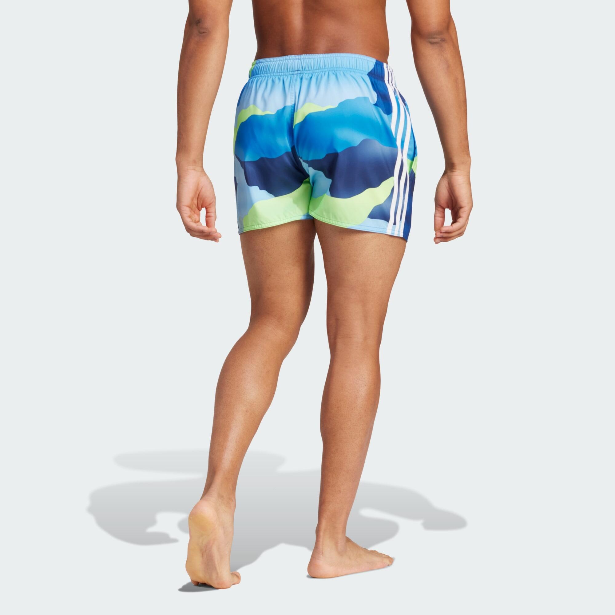 City Escape Camo 3-Stripes Cix Swim Shorts 3/5