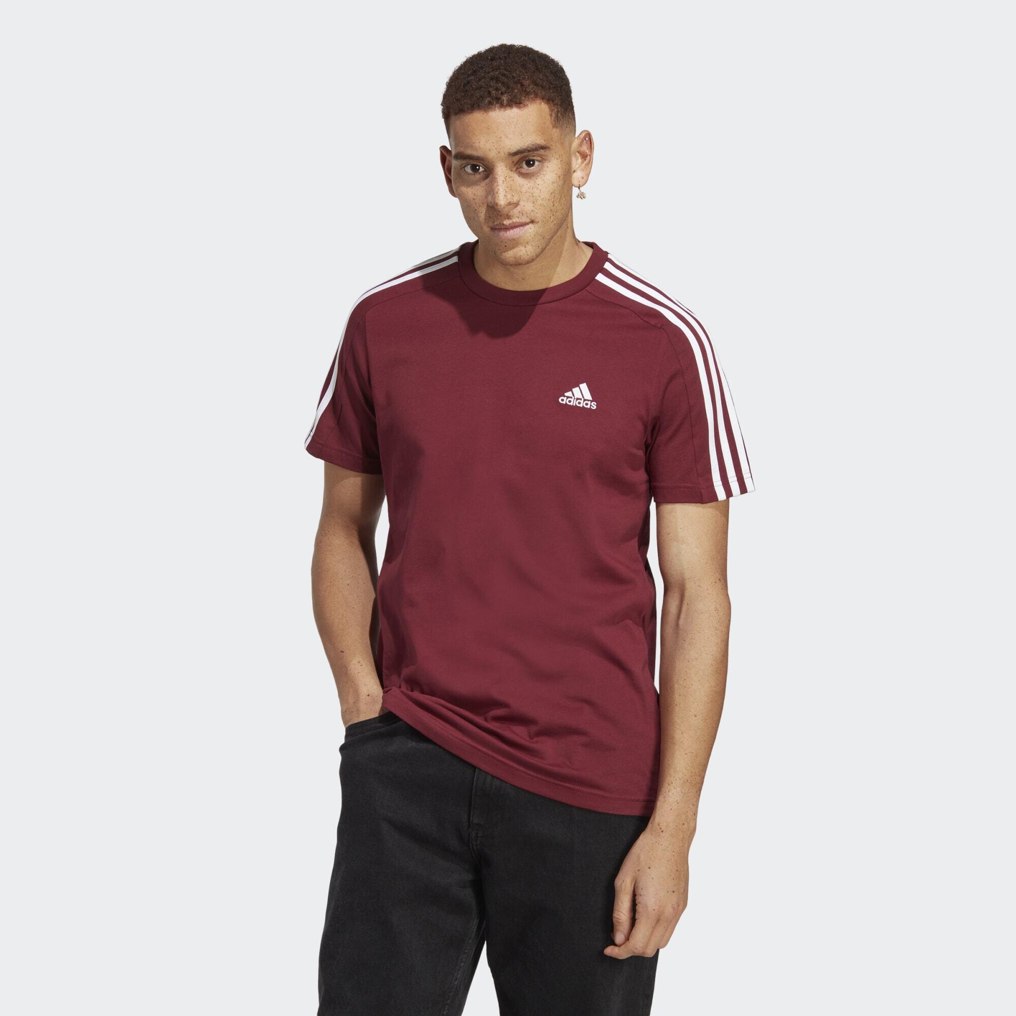 Essentials Single Jersey 3-Stripes Tee 1/5