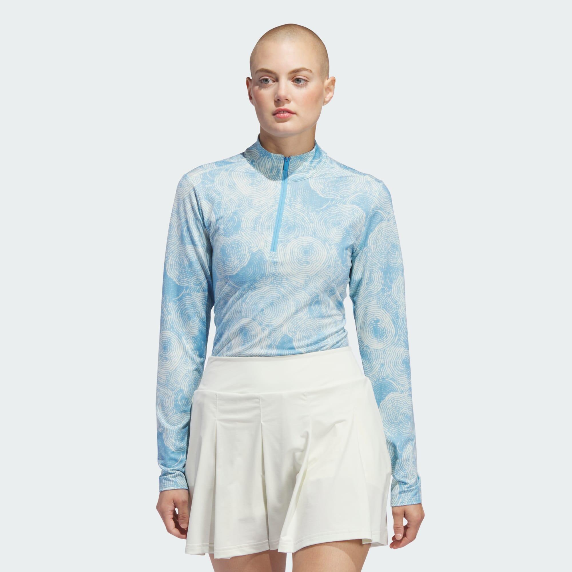 ADIDAS Women's Ultimate365 Printed Quarter-Zip Mock